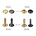 Outus Rivets Single Cap Rivet Tubular Metal Studs with Fixing Tool Kit for Leather Craft Repairs Decoration, 3 Sizes, 60 Set (Multicolor A)