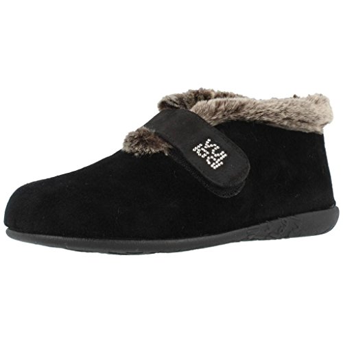 vul-ladi Zapatilla Cerrada con Cuello de Pelo