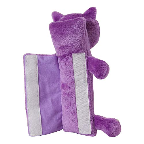 Image of Cloudz Kids Super Soft N' Cuddly Seat Belt Buddy XL Travel Pillow. Keep Your Kids Comfy and Supported at Home or On The Go! - Cat
