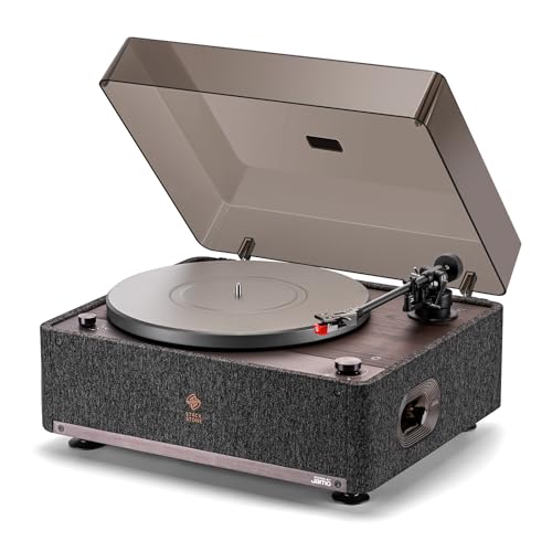 STACKSTONE SS08 Platine Vinyle Bluetooth 5.3 avec Haut-Parleurs Hi-FI à Grande Chambre Acoustique, Système Anti-Vibration Double Couche, Cellule Magnétique...