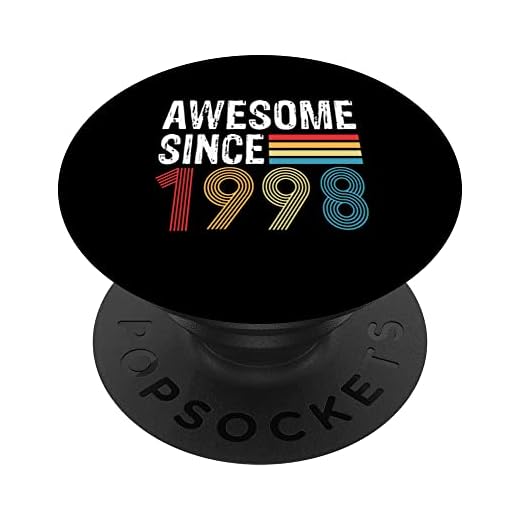 Impresionante Desde 1998 Cumpleaños 1998 Vintage 1998 PopSockets PopGrip Intercambiable