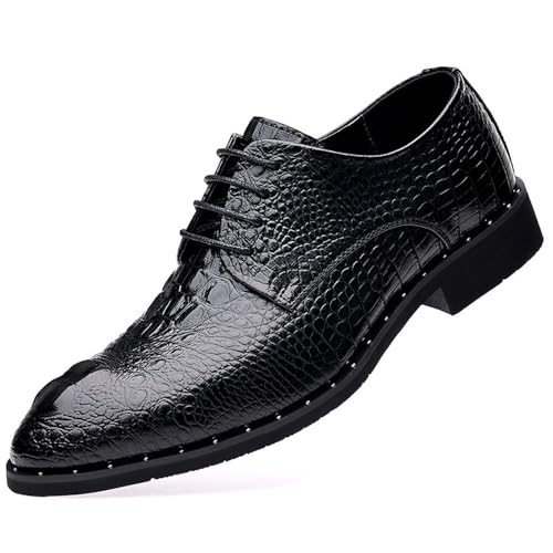 Comfortable Mens Oxford Lace Up Leather Shoes for Business Walking Casual and Formal Events
