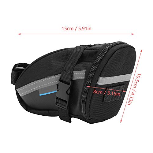 Tbest Waterproof Bike Saddle Bag Road Mountain Bike ycle Saddle Storage Bags Pack Cycling Saddle Bag ycle Tail Bag Pouch Bike Under Bag Rear Pannier - Image 4