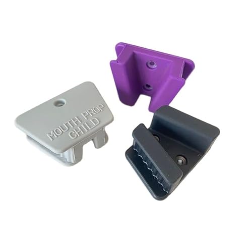 Acmedent 03211201 6Pcs Adult Blocks Mouth Prop Children Bite Block Dental Medium Props Grey/Purple/Black Non-Latex Stainless Steel Inner Silicone 134℃ 3Colors thumb #5