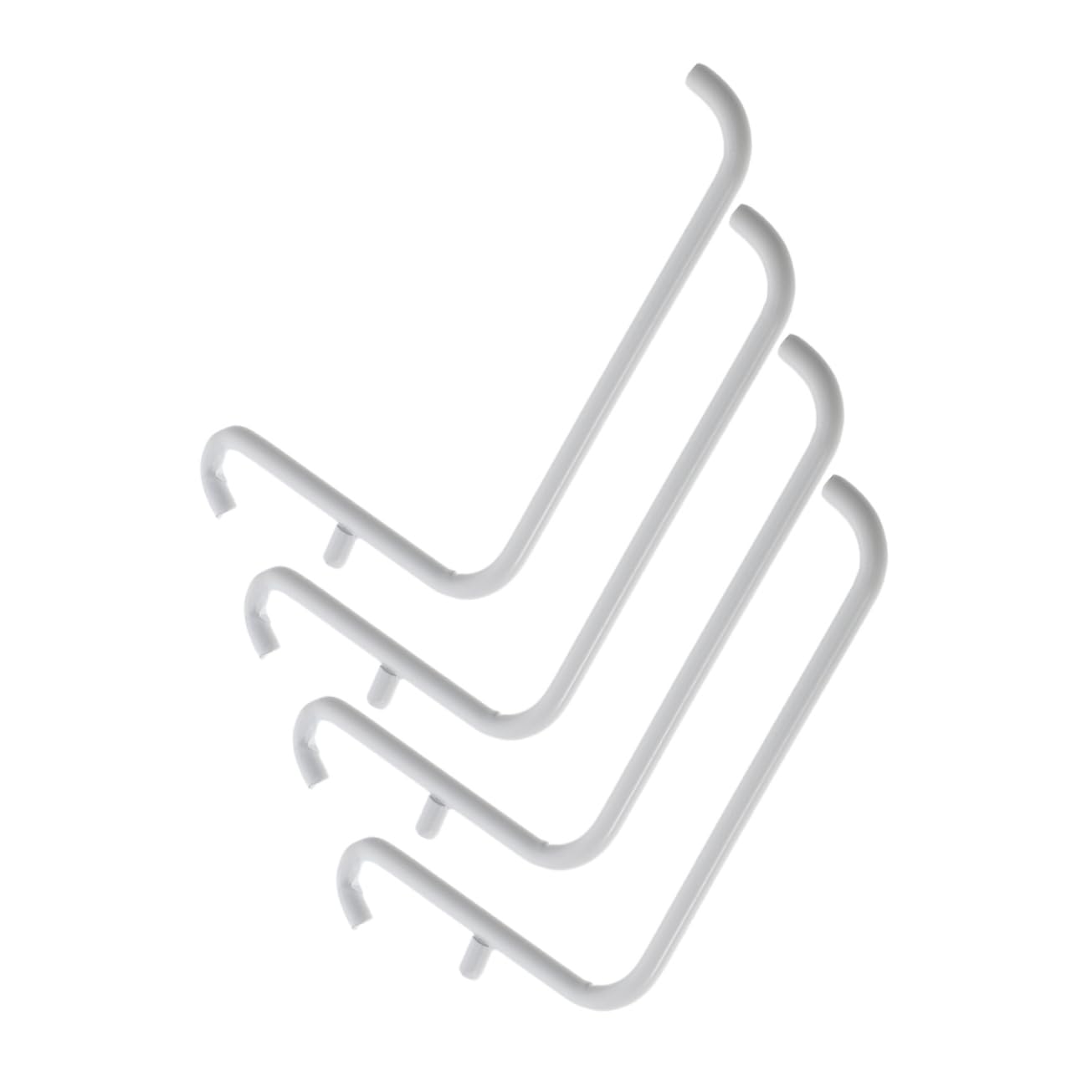 KICHOUSE 4pcs Metal Paint Bracket Hooks for Pegboard Garage Organization Tool Storage Basement Supplies