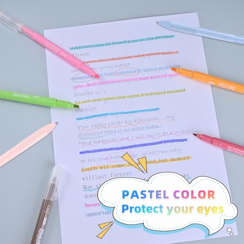 IGreis 18 Pcs Aesthetic Highlighters and Gel Pens Set - 16 Colors Dual Tip Pastel Highlighters (Chisel & Fine Tips) & 2 Pcs 3-in-1 Multicolor Gel Pens for Journaling, School Supplies, Textbooks - Image 6