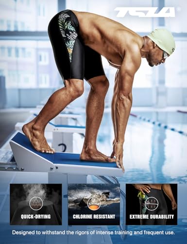 Tsla MSJ01 Men'S Athletic Training Swimsuit Jammers thumb #3