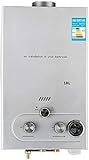 INWAVE 18L Tankless Propane Water Heater 4.8GPM Propane Hot Water Heater Stainless Steel Liquefied Propane Gas Water Heater with Shower Head Kit Wall-Mounted Water Heater