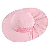 MASOCIO Baby Sun Hat Toddler Kids Girls Summer Bucket Hats Cap Girl 1 2 Years 12 18 Adjustable Age 6-24 Months Pink - Image 7
