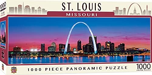 MasterPieces 1000 Piece Jigsaw Puzzle For Adults, Family, Or Kids - St. Louis Panoramic - 13"x39"