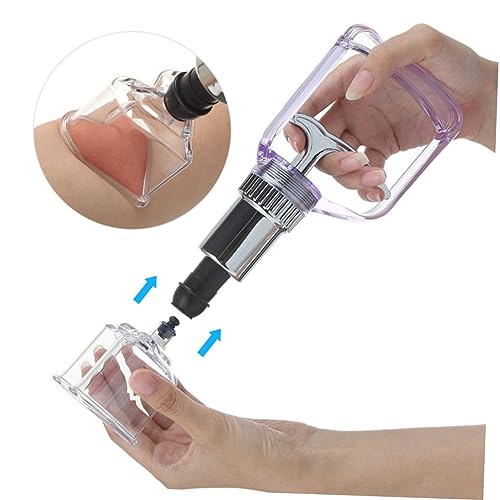 Ipetboom 1 set Bomba Manual de Ventosa para Terapia de Ventosas en Casa, Kit para Aliviar Dolor de Espalda, Cuello y Piernas, Masaje para Mejorar la Circulación miniatura 4