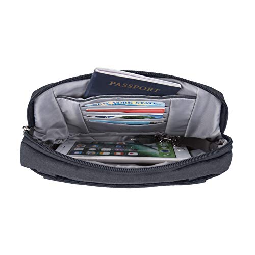 Travelon Anti-Theft Metro Convertible Sm. Cross Body Bag, Navy Heather, One Size #TOP2