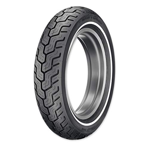 Dunlop D402 Harley-Davidson Whitewall Rear Tire - MU85B-16/White Stripe