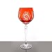Produktbild Weinglas Weinkelch Römer Glas Schleuderstern 250 ml Orange Handgeschliffen Kristallglas