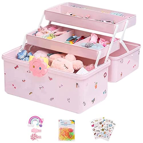 Generisch - Organizador de joyas para el cabello, caja de almacenamiento para joyas, caja de almacenamiento para joyas, para niñas y amantes del pelo, clips, organizador