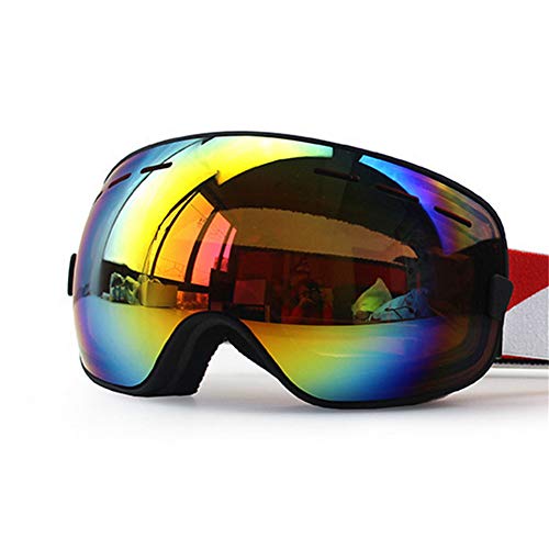Lunettes de ski noir pour les descentes en haute montagne enneigée
