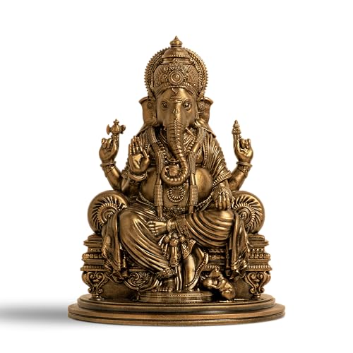 Image of SILAII Lord Ganesha Car Dashboard Idol - 3 Inch | Artistically Crafted Ganesh Murti | Miniature Statue for Car Interior Decor | Ganesha Idols for Home & Office | Decorative Ganesha Idols