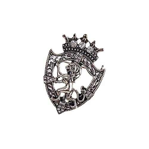 Tachiuwa Broches Vintage Crachá Lapela Retro Pin Lion Animal Vestuário Acessórios Moda para, Masculi