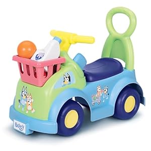 Bluey Shopping Cart Ride On for Baby, Toddler, Kids