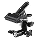 Andoer Fotostudio Reflektor Klemmhalter, Metall Stativ Klemme mit 5/8 Licht Stehen Anlage 1/4 auf 3/8 Schraube Swivel Mount Adapter für Foto-Studio-Reflektor & Hintergrund