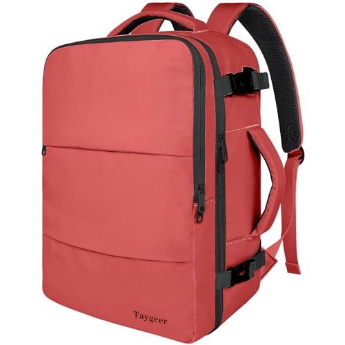 Taygeer Sac a Dos Voyage Cabine Avion 55x35x25, Valise Cabine air France, Sac à Dos Ordinateur Portable 18 pouces USB Charging Port, Sac a Dos Voyage Femme...
