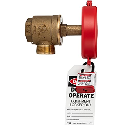 Zing Green Products 7104 Recyclockout Gate Valve Lockout, Usa-Made Recycled Plastic, Covers 2.25 To 5 Inch Valves #TOP4