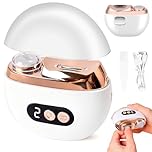 Electric Nail Clipper,2-in-1 Nail Clipper&Polisher with LED Light,Rechargeable NailCutter with Nails Scraps Storage,3-Speed Automatic Nail Grinder Trimmer,Safety Nail Trimmer for Elderly,Adult,Baby