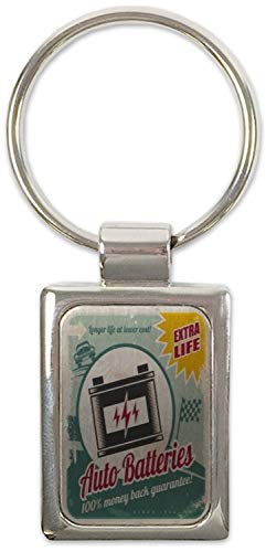 Preisvergleich Produktbild Schlüsselanhänger Werkstatt Motiv Autobatterie Longlife Bedruckt