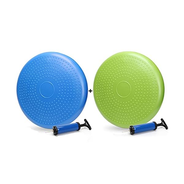 Wiwaplex 2Pcs Wiggle Seat, Inflatable Stability Balance Disc Wobble Cushion, Balance Disc Wiggle Seat, Flexible Seating…