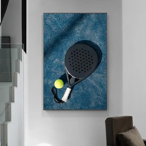 Peinture de badminton XINBAO 50x70 cm : affiche sur toile moderne sans cadre pour salon