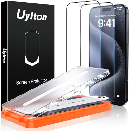 Uyiton (ECCg) UnBreak-Glass iPhone 15 Pro Maxp }bgXN[veN^[ [tȒP] ʒu킹tA[[ou] JobW 9HKXXN[Jo[A2pbN