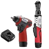 ACDelco ARW12103-K1 G12 Series 12V Cordless Li-ion 3/8” Brushless Ratchet Wrench & Impact Wrench Combo Tool Kit with 2 Batteries