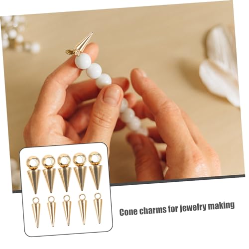 Création de Bijoux DIY : 80 breloques cônes et accessoires pour colliers faits main - 3