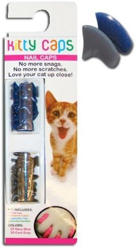 Kitty Caps Nail Caps - Navy Blue/Cool Gray Medium