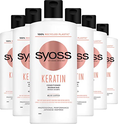 Après-shampoings kératine Syoss renforcement intense cheveux cassants