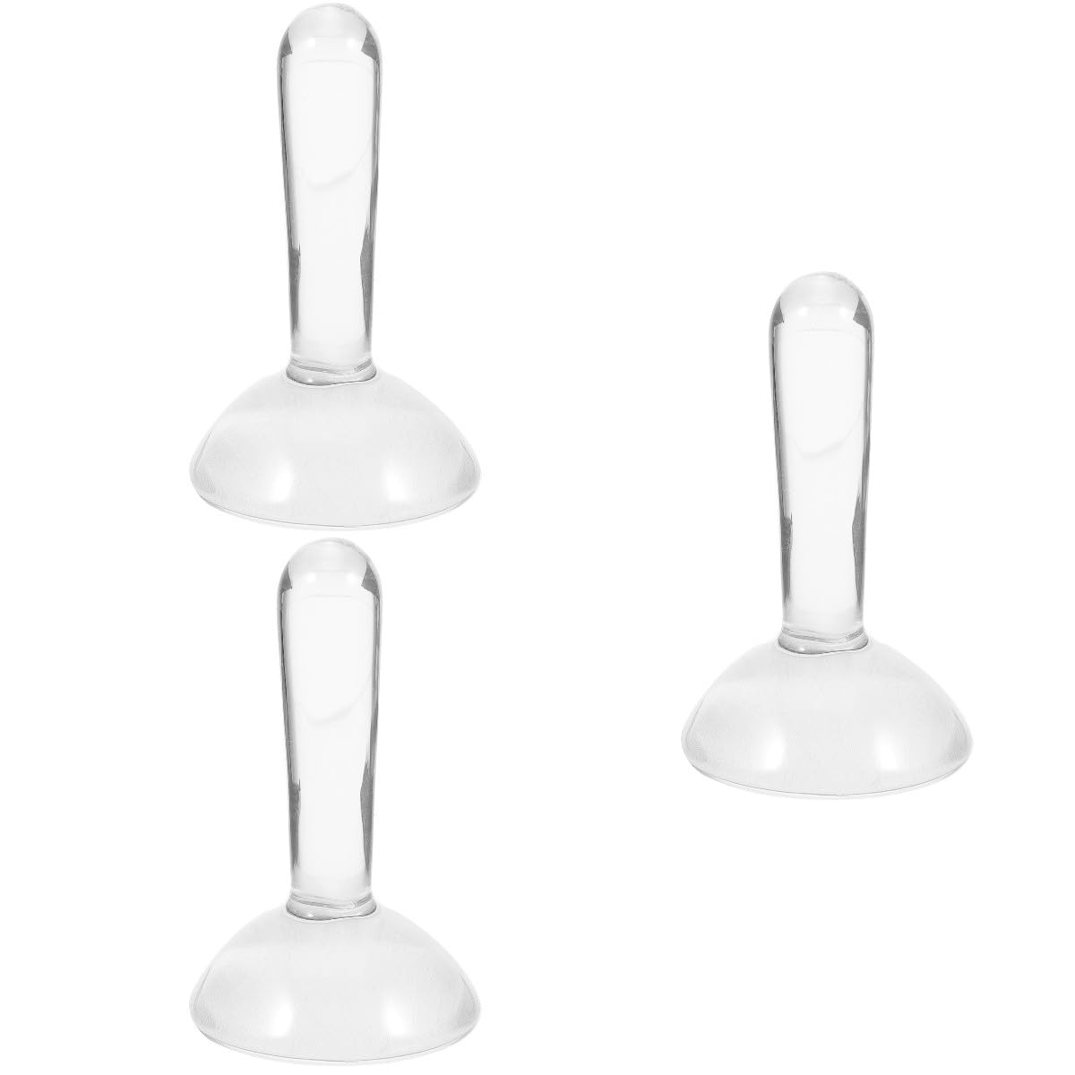 SEWACC 3stücke Pigmentmüller Aus Glas Ergonomischer Schleifstößel Für Malerei Zum Mahlen Von Farben Und Pigmenten Transparentes Design Langlebig Und Platzsparend Malzubehör Für
