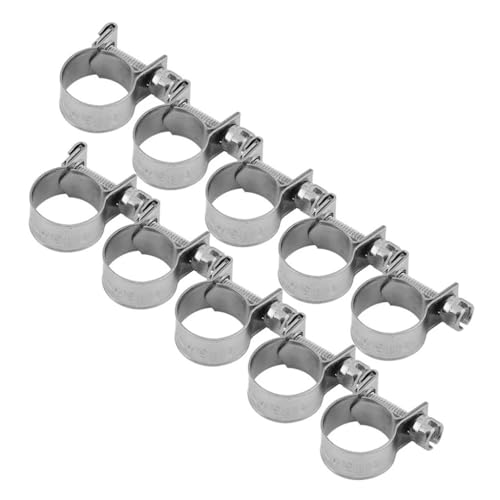 Abrazadera de manguera ajustable 8-10mm para mantenimiento de motor y fontanería 2