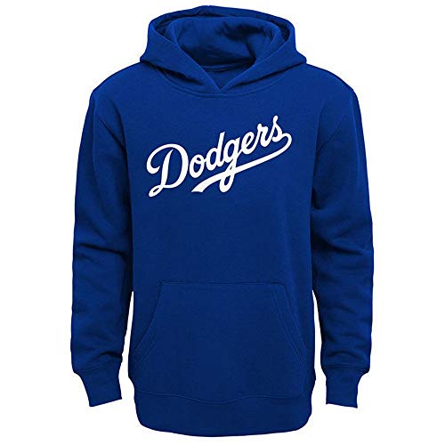 MLB Team Apparel Boys Youth 8-20 Official Team Wordmark Logo Pullover Hoodie Sweatshirt