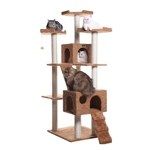 Casa para gato Armarkat madera 74 pulg marrón miniatura 2