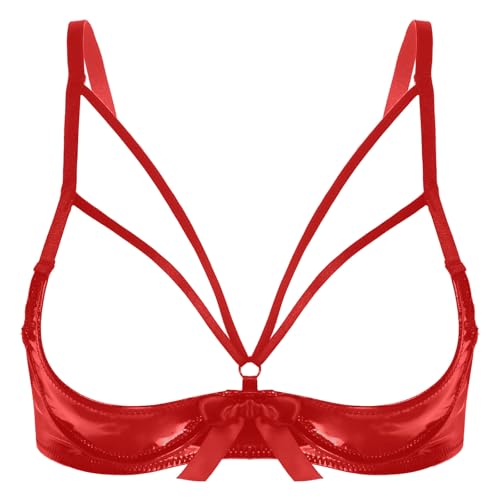 Ensemble sexy femme érotique à soutien-gorge ouvert pour galber la poitrine