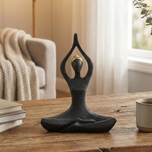 Figura de Resina en Pose de Yoga para Meditación miniatura 4