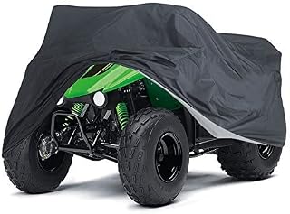 NEVERLAND ATV Cover 420D Oxford Cloth, for Polaris Sportsman Yamaha Grizzly Honda FourTrax Kawasaki KFX Wheel Car Black (83" L x 47" W x 46" H)