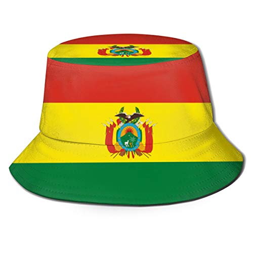 Sombrero de Bandera boliviana Sombrero de Cubo Sombrero de Pescador Gorra de Verano