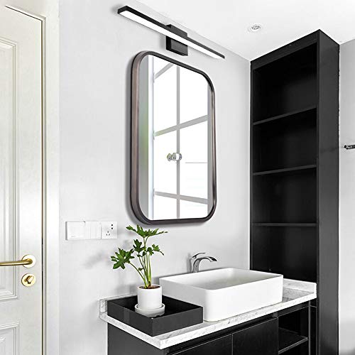 Ralbay 24inch Modern LED Black Vanity Light Frosted Aluminum for Bathroom Vanity Lighting Fixtures Cool White 6000K by Ralbay - Used condition - Image 6
