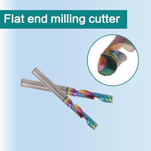 Image of NZ 1 /8 inch 1-Flute End Mill DLC-Coated Carbide - for Aluminum, Copper, Titanium (HRC45), 10pcs
