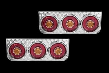 Amazon | ⇒ケンメリテールランプ単体 3連セット左右 濃赤＆橙色 JB