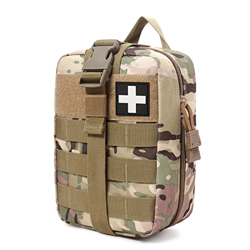 Honestptner Molle Pouch Sturdy 600D Nylon Tactical Medical Pouch Rip-Away EMT First Aid Pouch (Bag Only)
