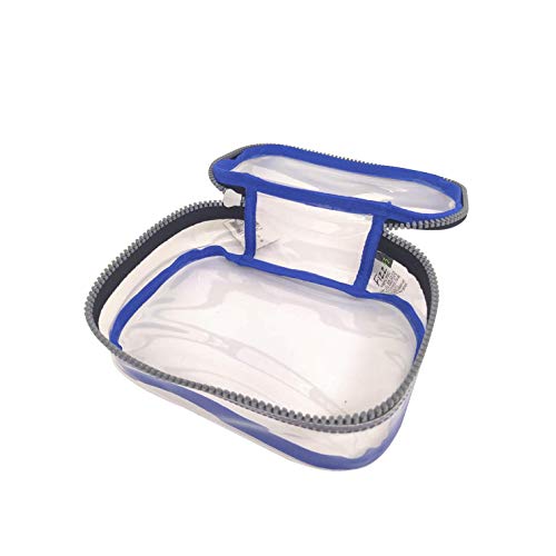 Estojo escolar box azul transparente Fizz