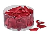 100 Herzen aus Satin mit Klebepunkt auf der Rückseite. Perfekt zum Streuen, Dekorieren, Verzieren, Kleben sowie als Tischdeko an Hochzeiten oder anderen Festlichkeiten.