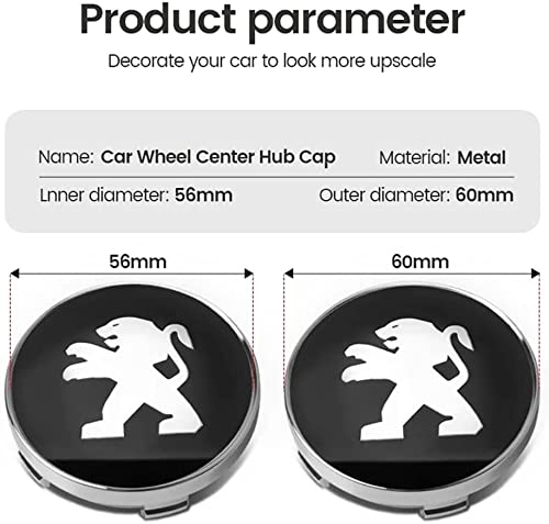 4 Pezzi Auto Coprimozzi per Volvo C30 C70 S40 V50